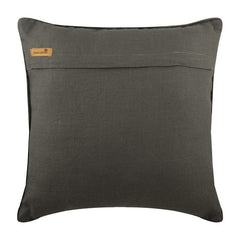 Grey Heist Applique Decorative Euro Sham