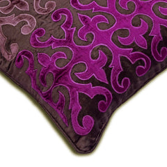 Ever Plum Velvet Throw Pillow Cover