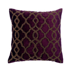 Estrellas Beaded Throw Pillow Cover