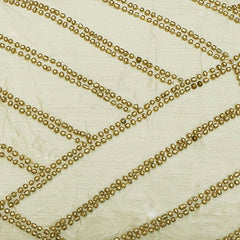 Gold Light - Ivory Silk Lumbar Pillow Cover