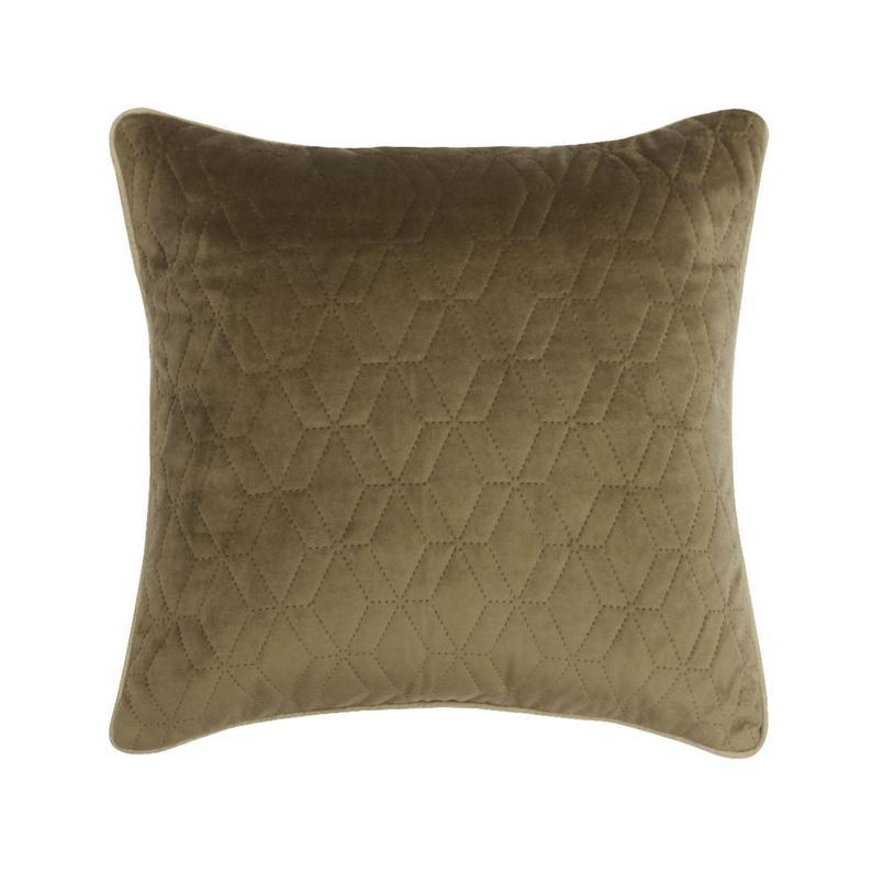 Diamond Mocha Quilted Decorative Euro Sham