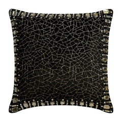 Crystal Black Mosaic Decorative Euro Sham