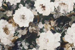 Midnight Roses Printed Cotton Fabric By The Yard