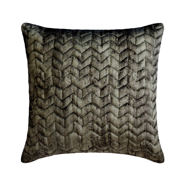 Concrete Chevron Throw Pillow Cover