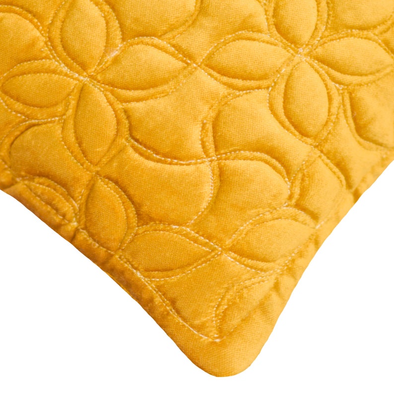 Honey Bloom Throw Pillow Cover
