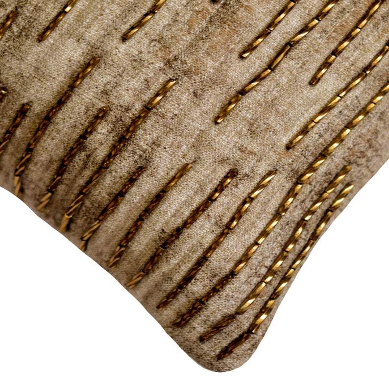 Gold Tinged Blaze Decorative Euro Sham