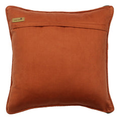 Orange Dusk - Orange Jacquard Throw Pillow Cover