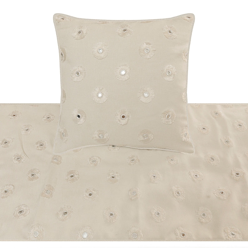 Mirror Lover Decorative Bed Runner and Pillow Cover