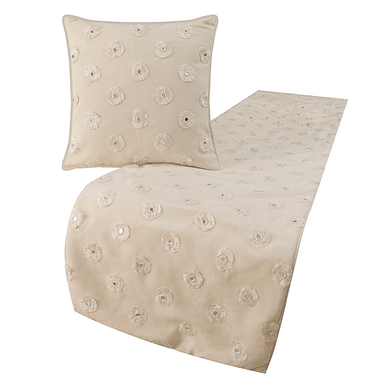 Mirror Lover Decorative Bed Runner and Pillow Cover