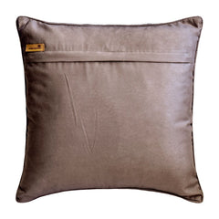 Paisley Elegance - Grey Jacquard Throw Pillow Cover