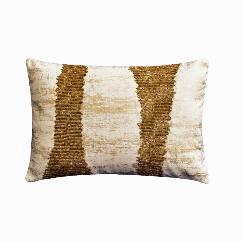 Gold Addict Lumbar Pillow Cover