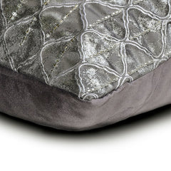 Foiled Lattice Lumbar Pillow Cover