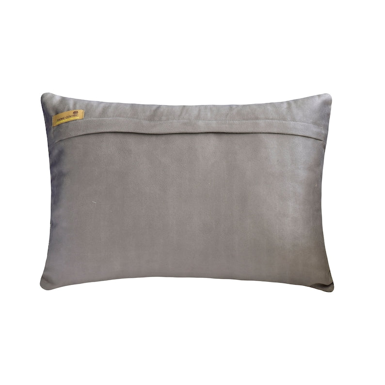 Foiled Lattice Lumbar Pillow Cover