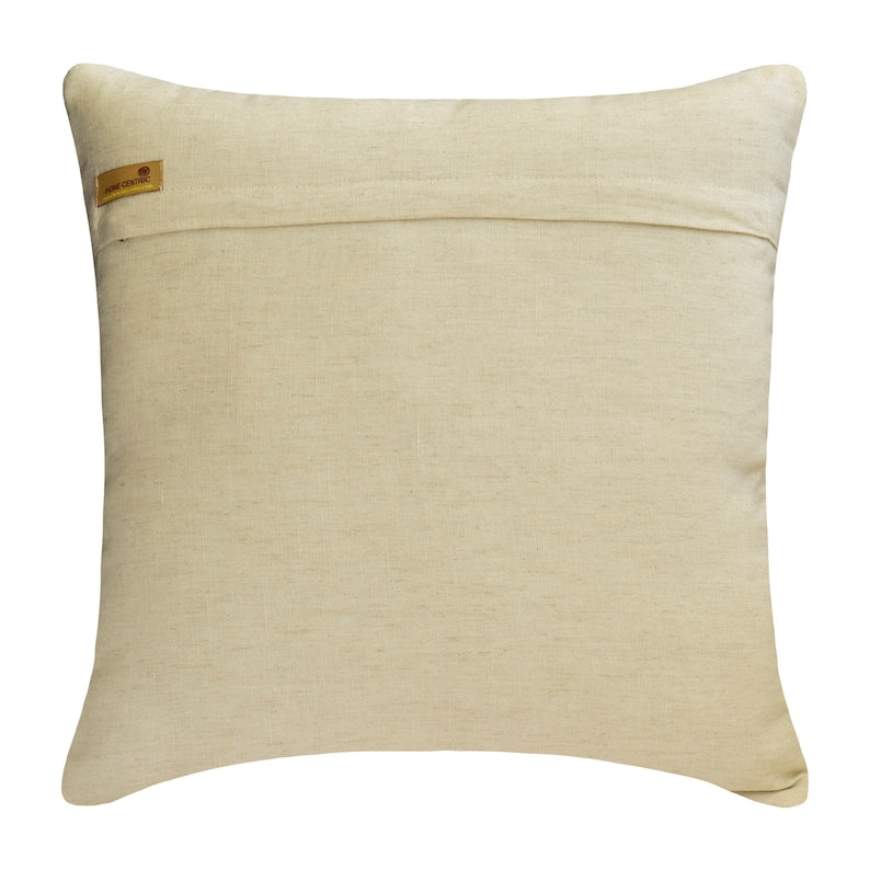 Pearlish - Beige Linen Throw Pillow Cover