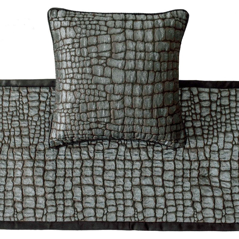 Animal Mystery Decorative Bed Runner and Pillow Cover