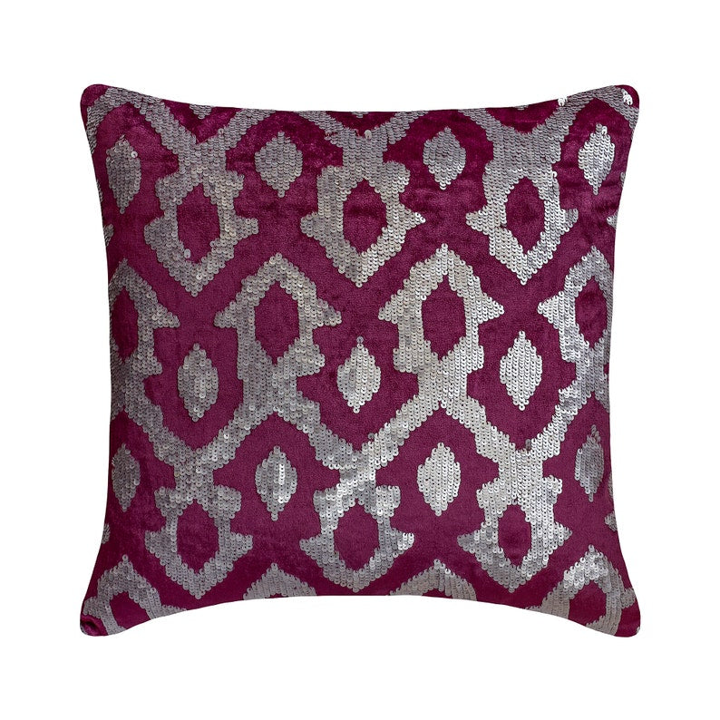 Peacock Insights - Teal Blue Velvet Throw Pillow Cover