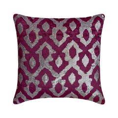 Peacock Insights - Teal Blue Velvet Throw Pillow Cover