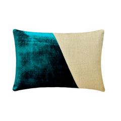 Velutinous Green - Green Velvet Lumbar Pillow Cover