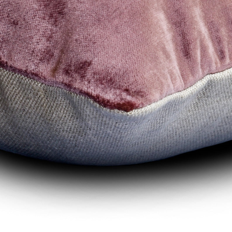 Velutinous Wine Lumbar Pillow Cover
