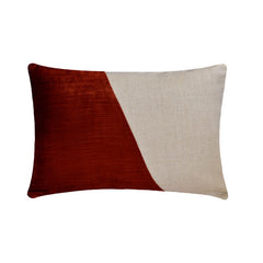Velutinous Rust Lumbar Pillow Cover