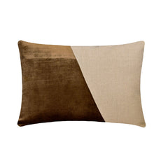 Velutinous Brown Lumbar Pillow Cover