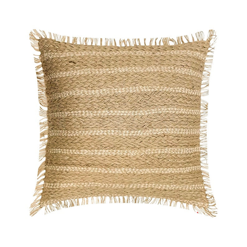 Golden Fiber Throw Pillow Cover