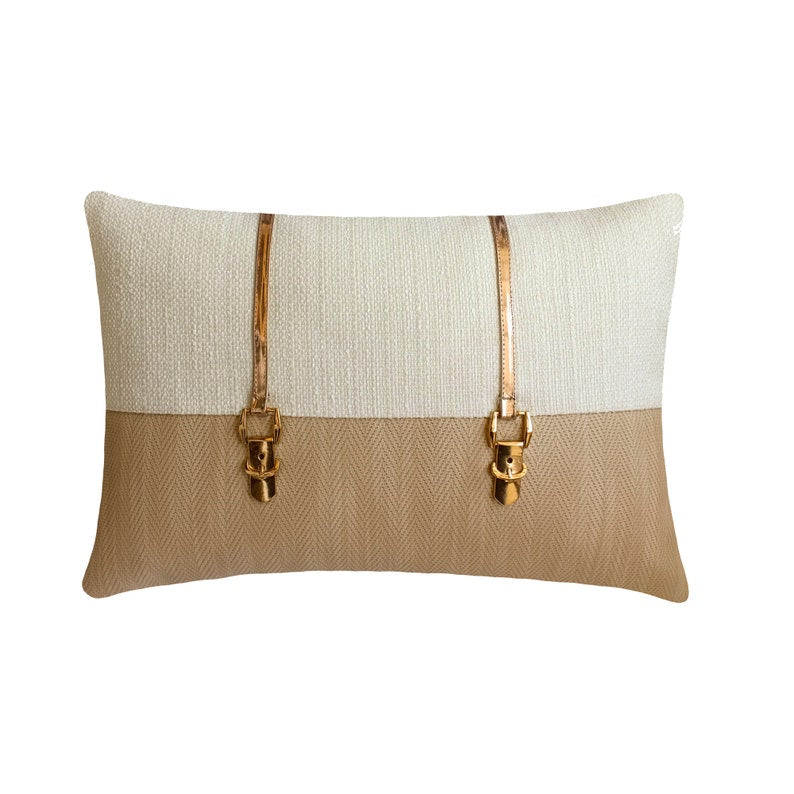 Buckle Up Lumbar Pillow Cover