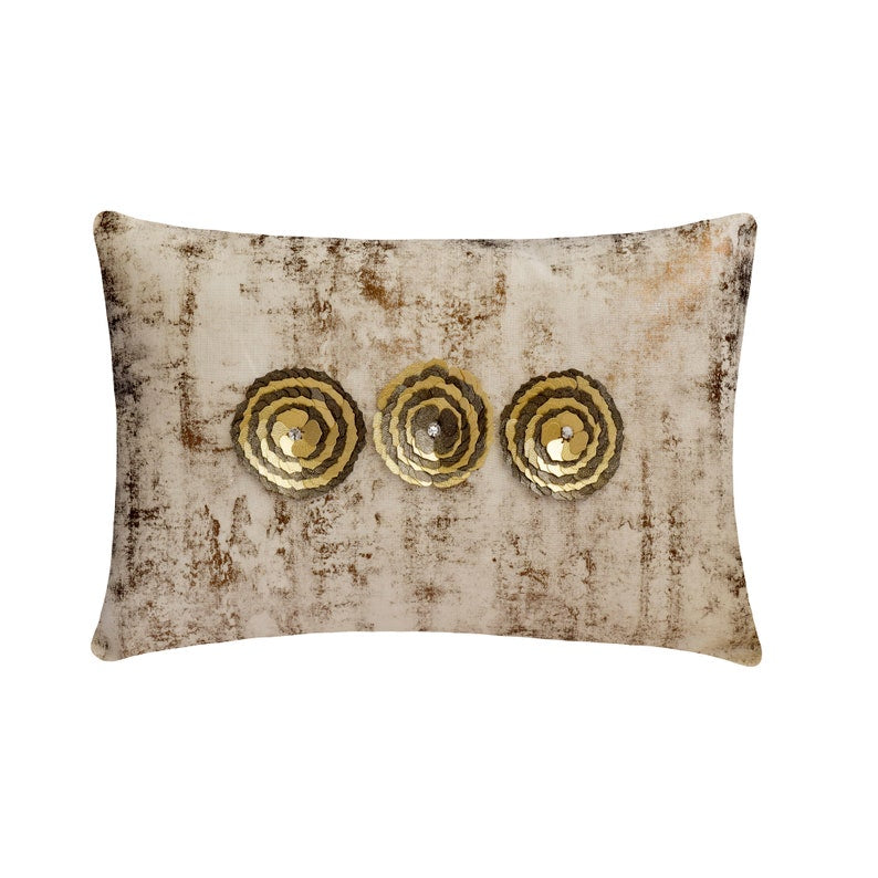 Gold Eonian Lumbar Pillow Cover