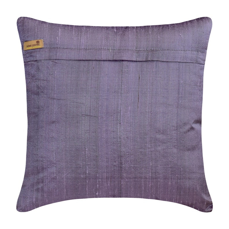 Damask Silk Purple Throw Pillow Cover