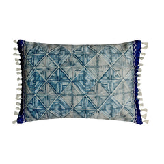 Indigo Square Lumbar Pillow Cover
