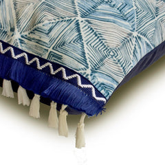 Indigo Square Lumbar Pillow Cover