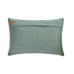 Teal Triad Lumbar Pillow Cover