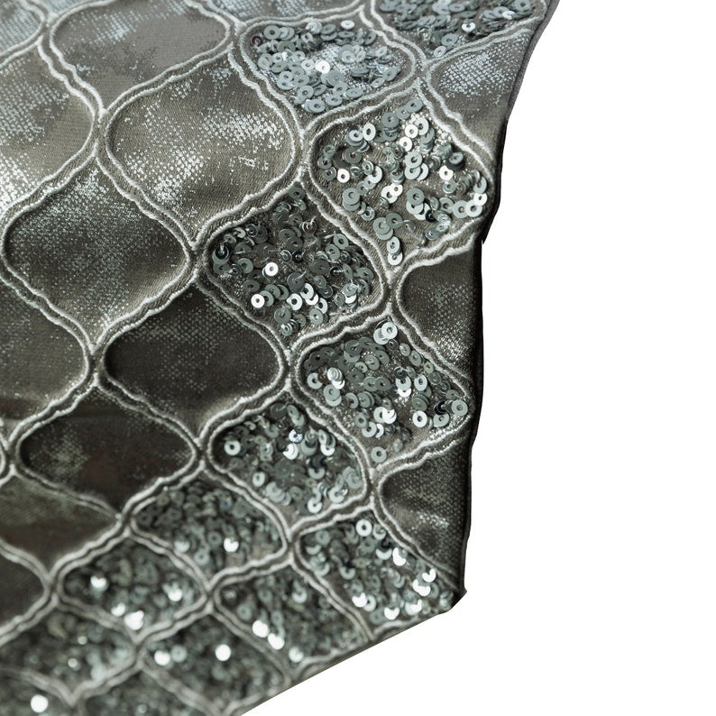 Silver Mesh Decorative Table Runner