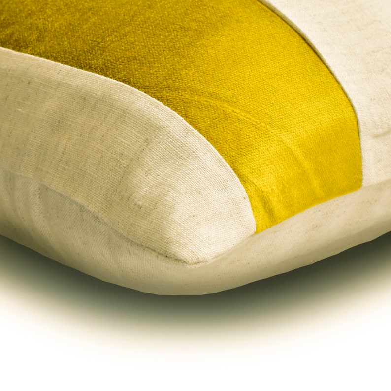 Velvet Band Chartreuse Decorative Euro Sham