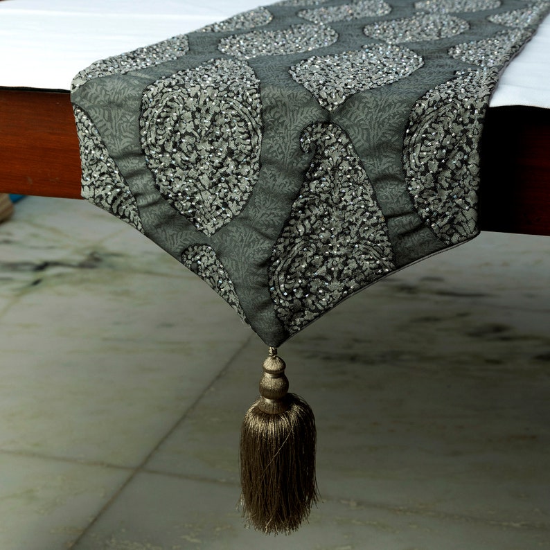 Celestial Paisley Decorative Table Runner