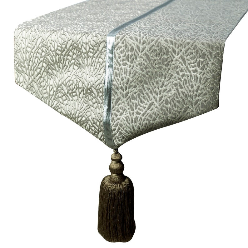 Silver Fern Decorative Table Runner