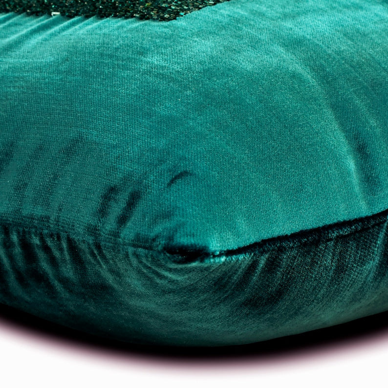 Esquire Teal Throw Pillow Cover