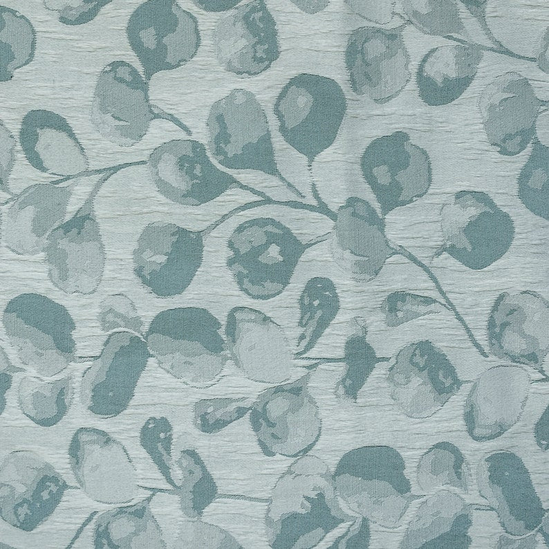 Blue Jacquard Fabric by the Yard