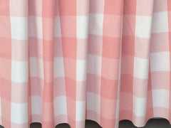 Peach And Ivory Cotton Fabric By The Yard