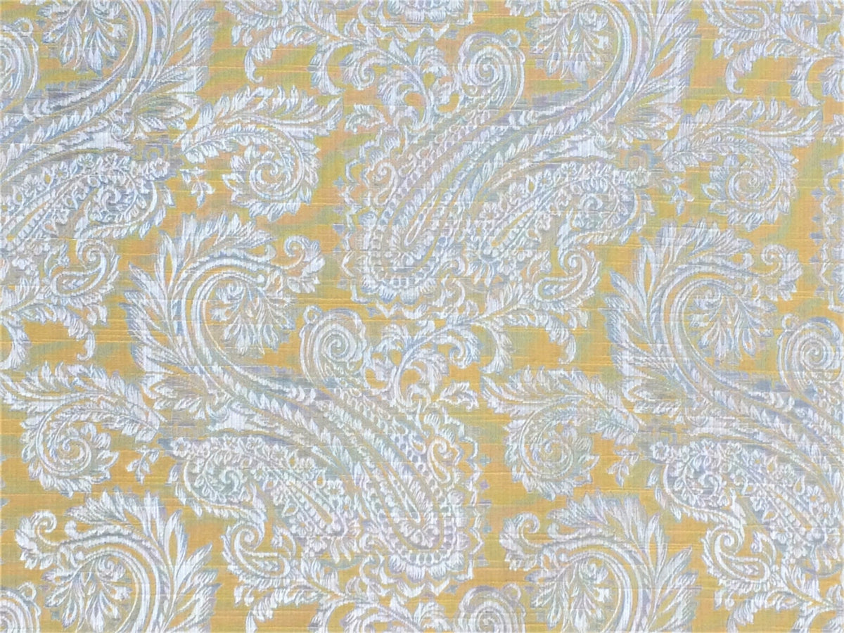 Yellow And Greys Fabric By The Yard