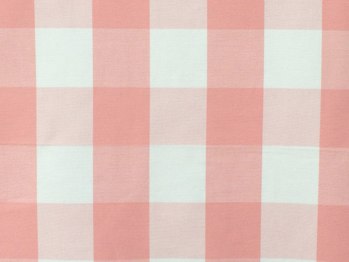 Peach And Ivory Cotton Fabric By The Yard