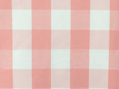 Peach And Ivory Cotton Fabric By The Yard