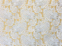 Yellow And Greys Fabric By The Yard