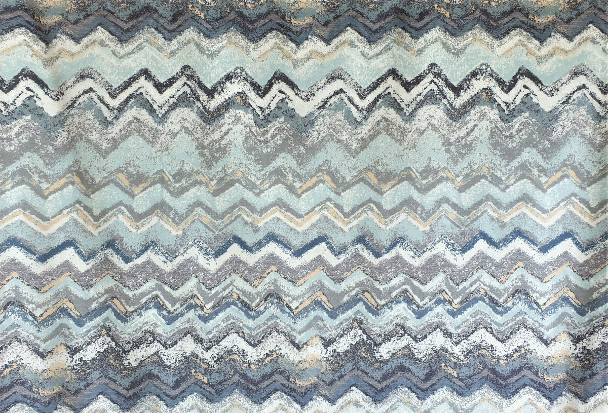 Waves Are Scenic Printed Velvet Fabric By The Yard