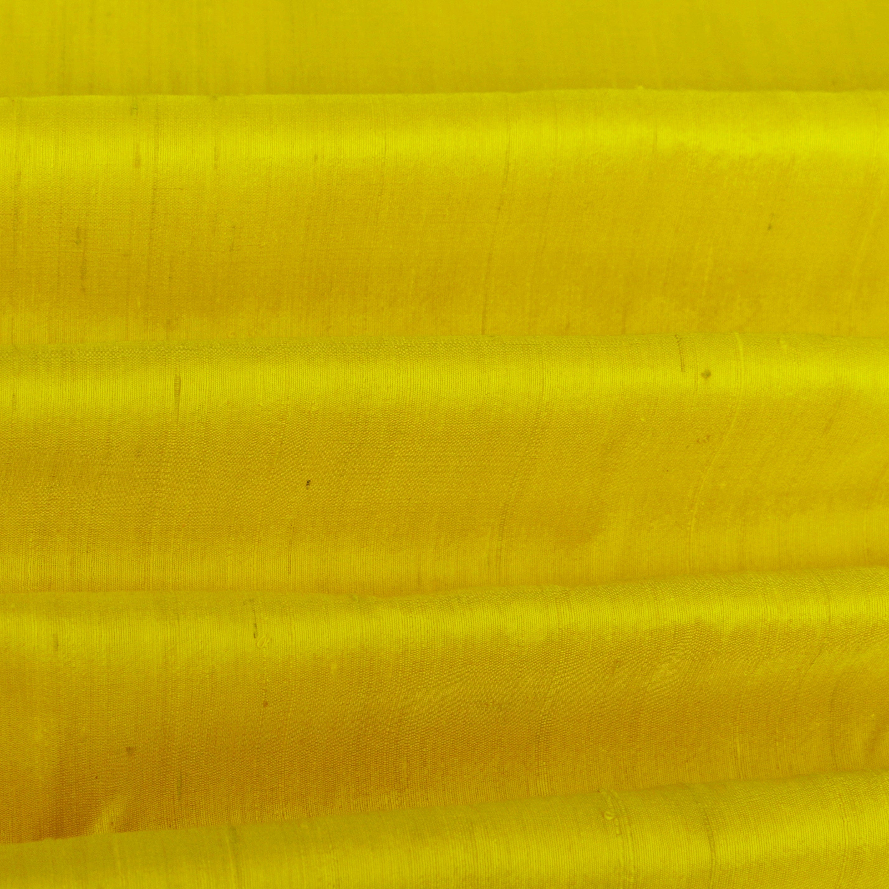 Bright Yellow Silk Dupioni Curtain Panels