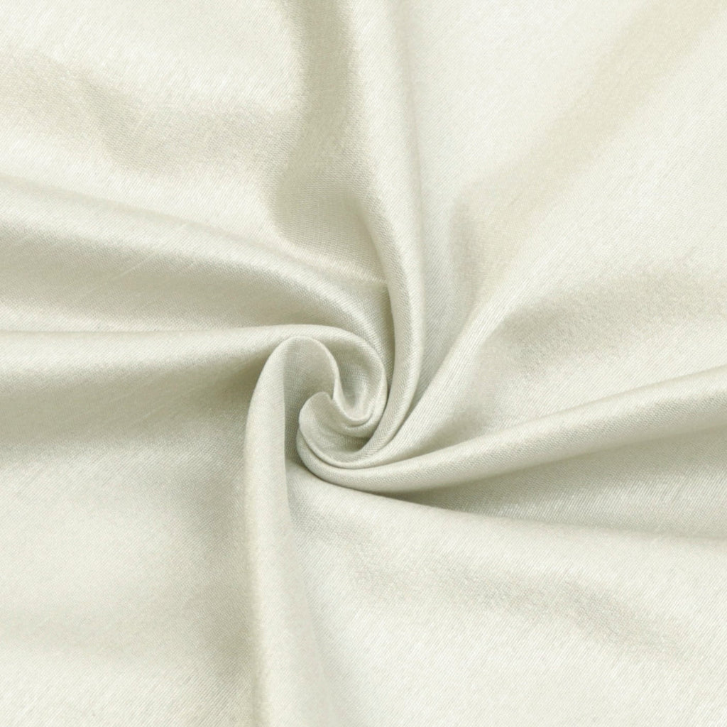 Ivory Faux Silk Fabric By The Yard, 42 inches Ivory Silk Fabric