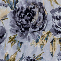 Midnight Garden Printed Velvet Fabric By The Yard