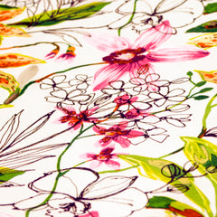 Garden Blossom Cotton Fabric By The Yard