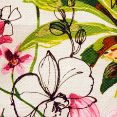 Garden Blossom Cotton Fabric By The Yard