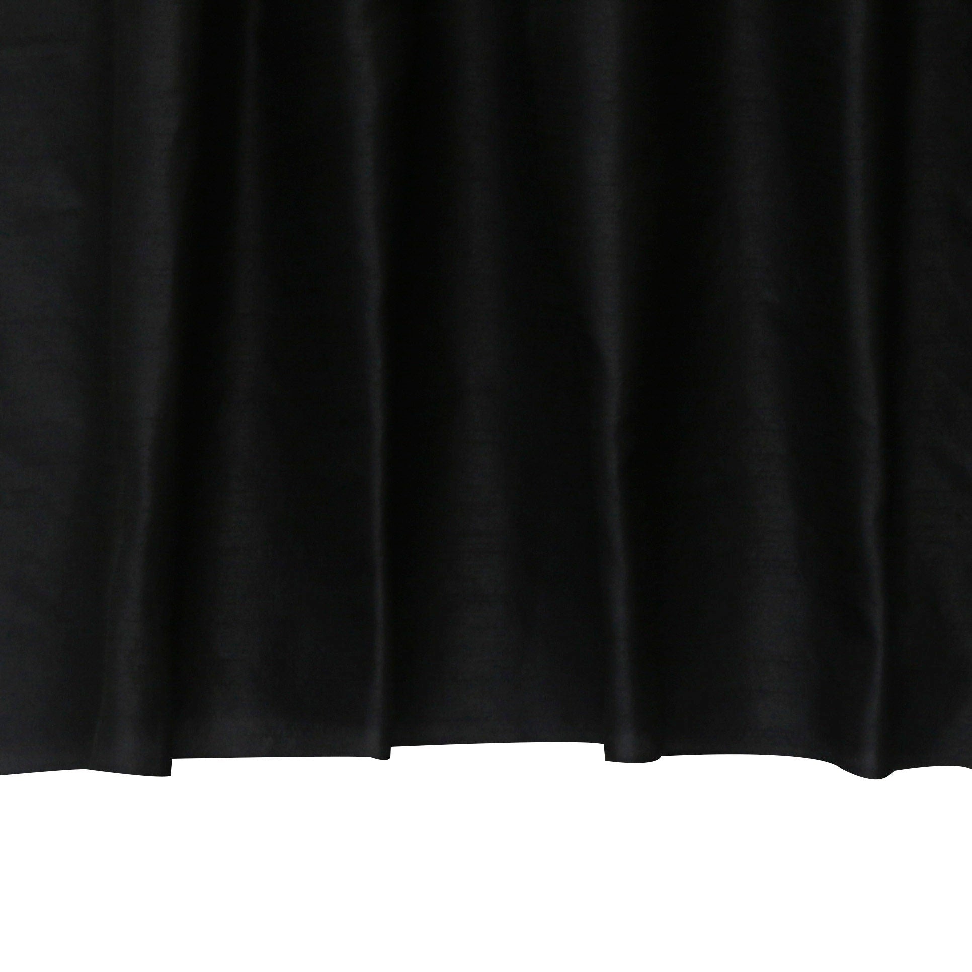 Black Art Silk Curtain Panels